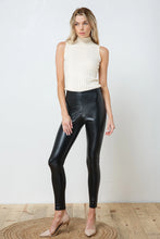 Load image into Gallery viewer, Best Vegan Leather Leggings in Black or Brown
