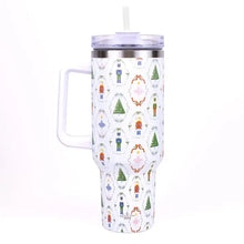 Load image into Gallery viewer, Tumbler White/Multi 40oz Christmas