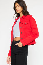 Load image into Gallery viewer, Red Jean Jacket
