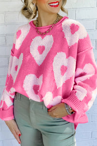 Pearl Heart Drop Sweater