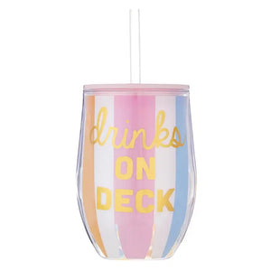 Double-Wall Wine Tumbler - Drinks On Deck