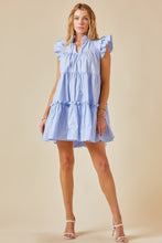 Load image into Gallery viewer, Ruffle Sleeve Tiered Babydoll Dress
