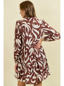 Brown Mini Dress