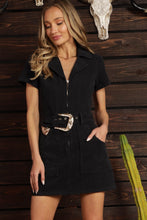 Load image into Gallery viewer, Black Buckle Dress
