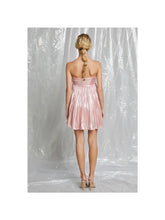 Load image into Gallery viewer, Pink Pleated Tube Dress
