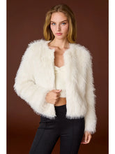 Load image into Gallery viewer, Cream Fur Jacket

