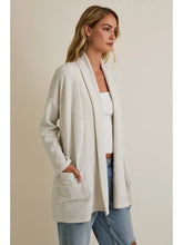 Load image into Gallery viewer, Long Sleeve Waist Tie Pocket Long Line Cardigan
