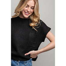 Load image into Gallery viewer, Black Cropped Sweater
