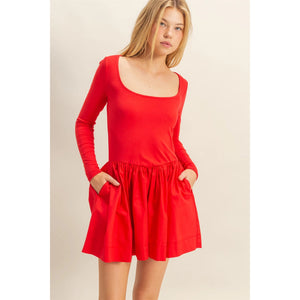 Georgia Red Mini Dress