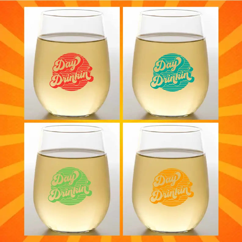 Day Drinker 2 Pack Wine Glasses
