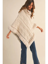 Load image into Gallery viewer, Fur Poncho One Size
