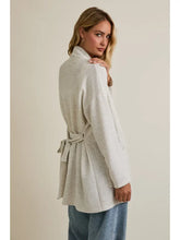 Load image into Gallery viewer, Long Sleeve Waist Tie Pocket Long Line Cardigan
