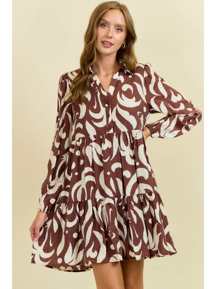 Brown Mini Dress