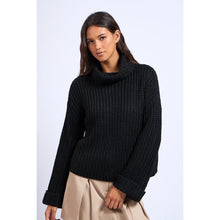 Load image into Gallery viewer, Basic Black Long Sleeve Sweater
