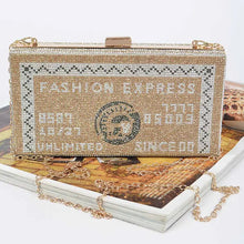 Load image into Gallery viewer, Rhinestone Credit Card Clutch
