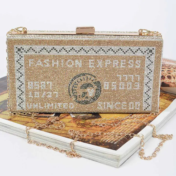 Rhinestone Credit Card Clutch