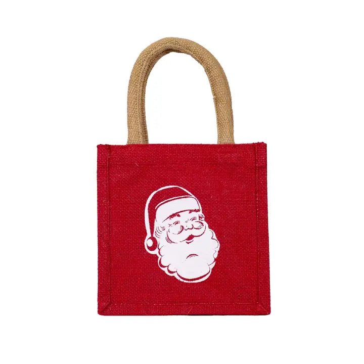Santa Petite Gift Tote Red/White 7x7x5