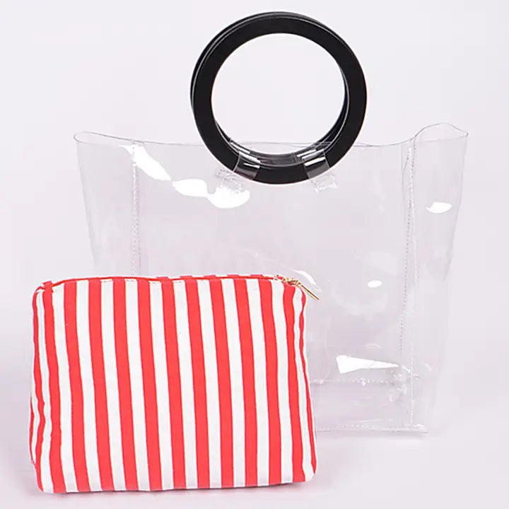 Clear Circle Clutch