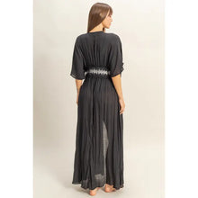 Load image into Gallery viewer, Tie-Front Lace Long Duster
