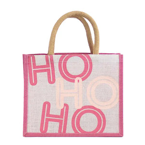 Ho Ho Ho gift tote