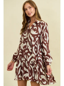 Brown Mini Dress