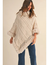 Load image into Gallery viewer, Fur Poncho One Size
