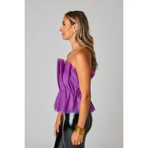 Purple Puff Top