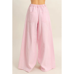 Washed Wide Leg Pants
