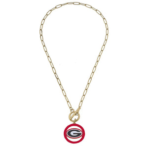 Georgia Logo Necklace