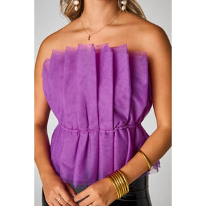 Purple Puff Top