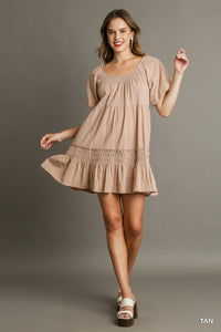 Cotton Pleated Dress