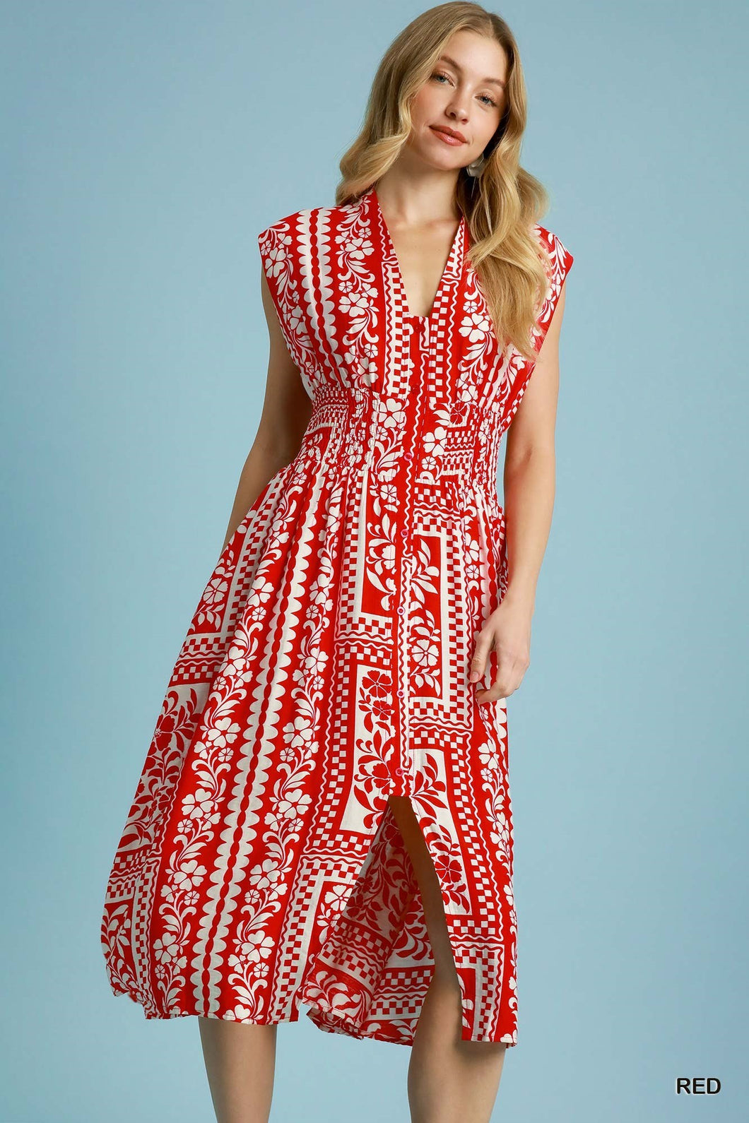 Patchwork Midi Dress