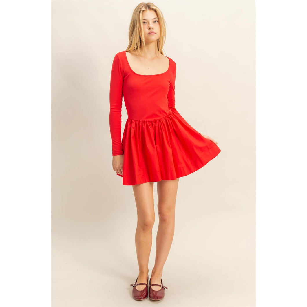 Georgia Red Mini Dress