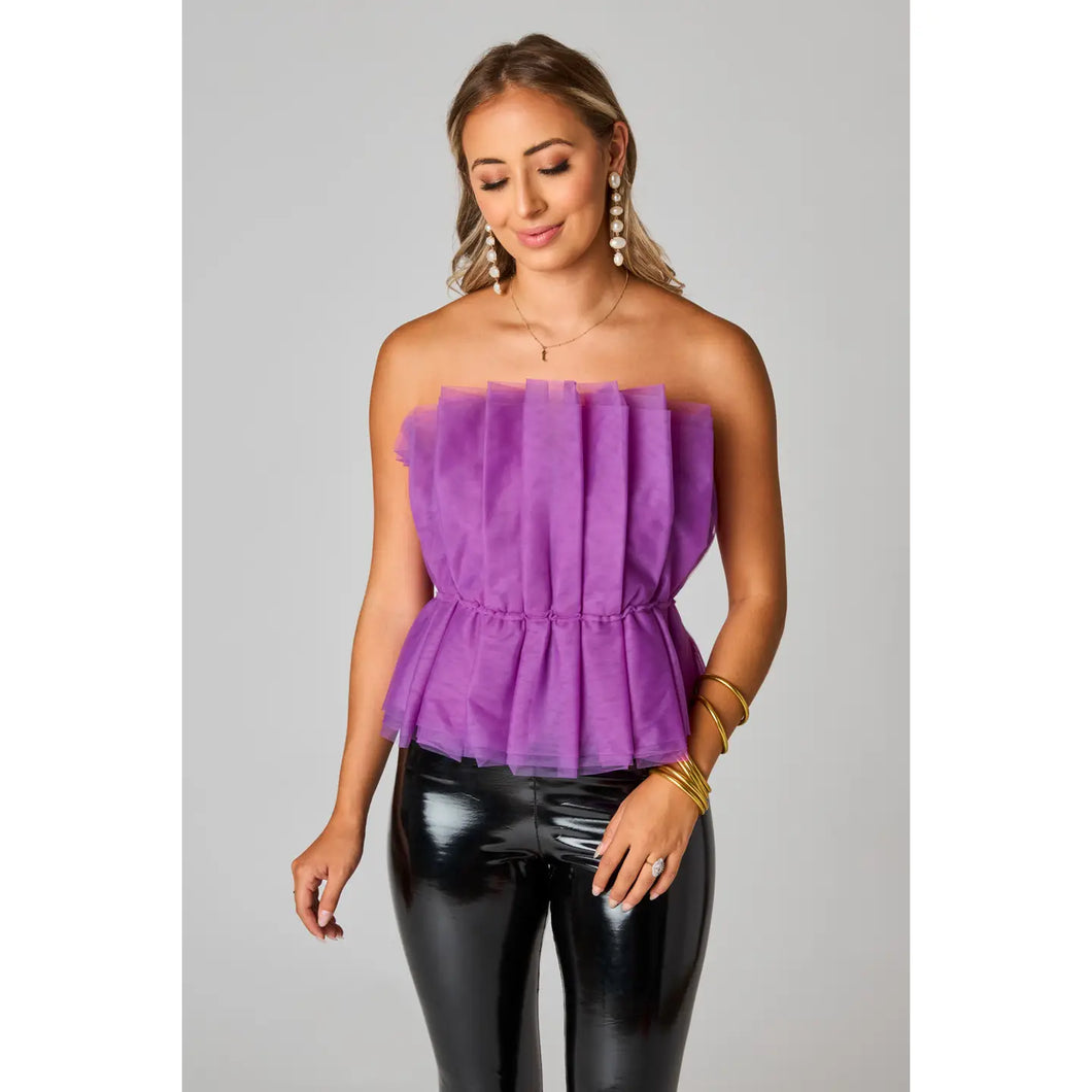 Purple Puff Top