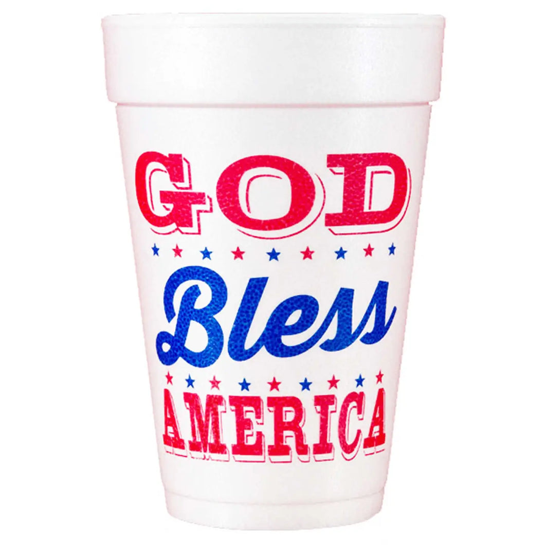 God Bless 10 Pack Cups
