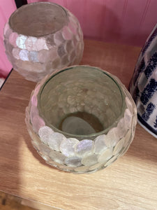 Shimmer Shell Candle Holder