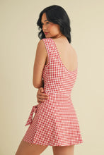 Load image into Gallery viewer, Red Gingham Tennis Dress
