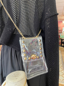 Clear Stud Cross Body