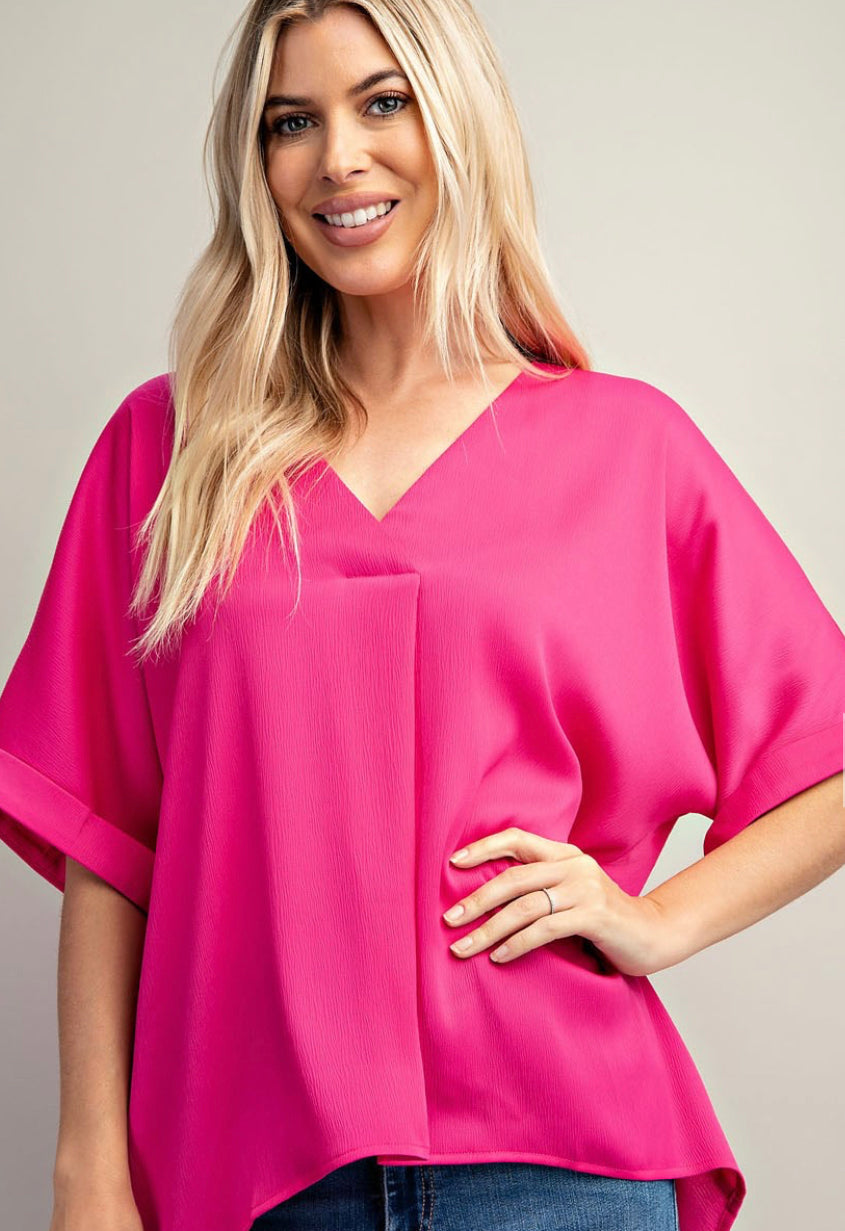 Hot Pink Blouse