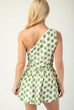 Load image into Gallery viewer, One Shoulder Balloon Hem Romper
