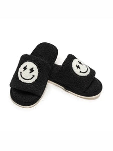 Lightning Smiley Face Slippers