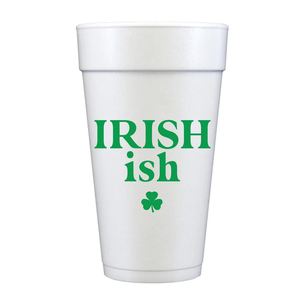 Irish Ish 10 Pack Foam Cups