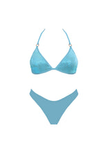 Load image into Gallery viewer, Shimmer Blue Bikini Set
