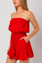 Load image into Gallery viewer, Red Ruffle Romper
