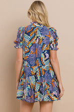 Load image into Gallery viewer, Abstract Button Dress
