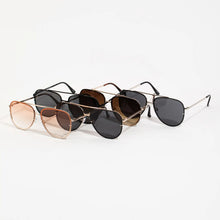 Load image into Gallery viewer, Double Bridge Aviator Sunglasses

