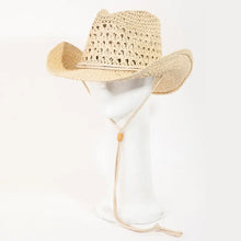 Load image into Gallery viewer, Straw Cowgirl Hat
