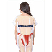 Load image into Gallery viewer, Red,White &amp; Blue Beach Body shirt
