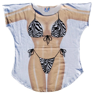 Zebra Bikini Shirt