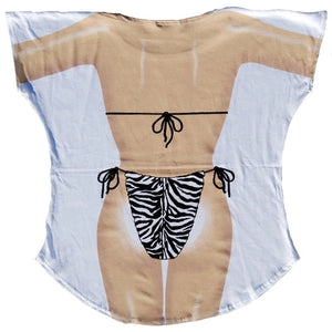 Zebra Bikini Shirt